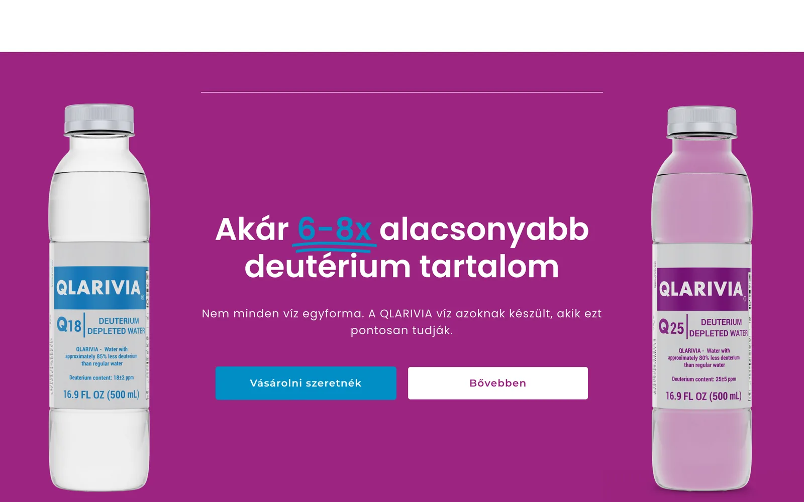 Qlarivia: Főoldal az átköltözés előtt