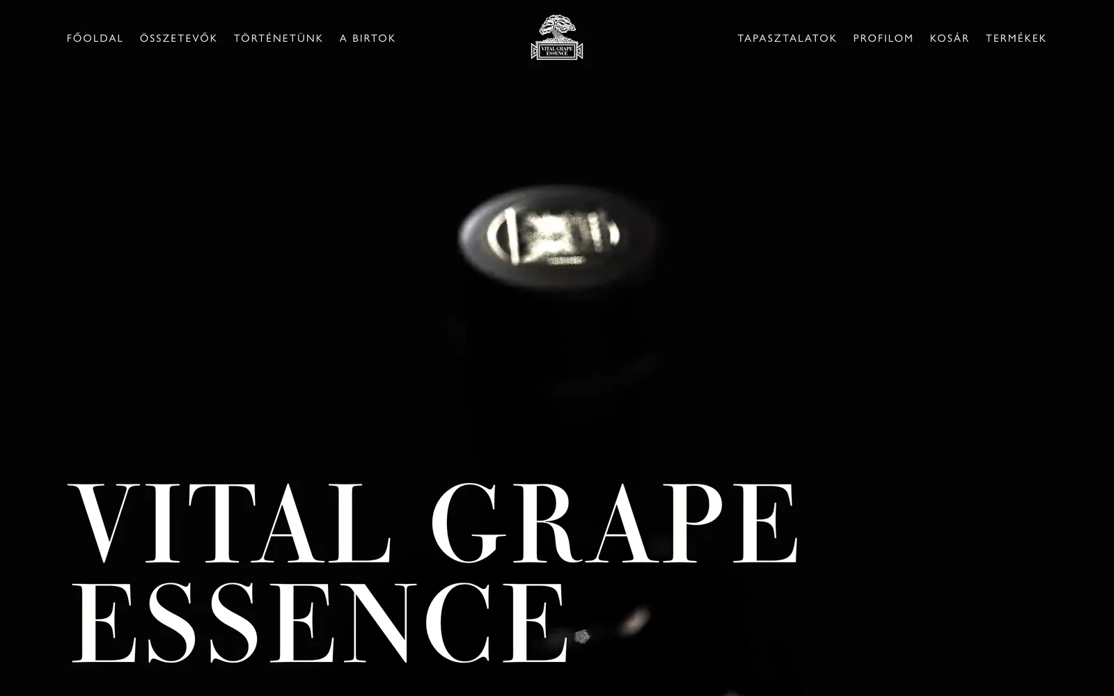 Vital Grape Essence: Főoldal az átköltözés előtt